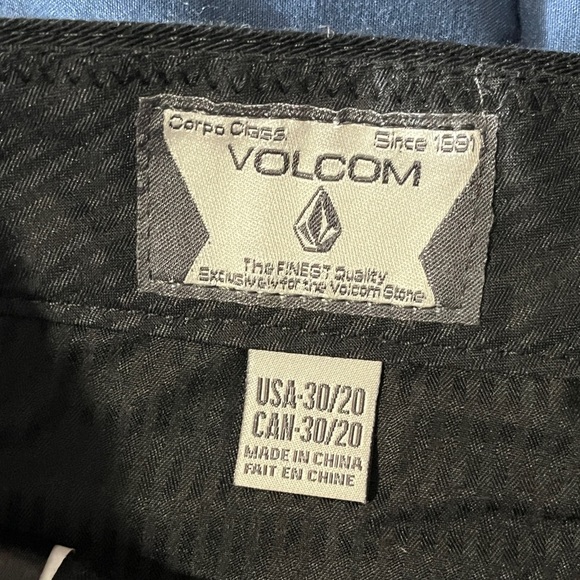 Volcom Black Straight-Leg Chino V Monty Pants sz 30 / 20 - Picture 8 of 11